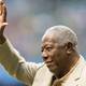 Hank Aaron waves to the crowd before the start of the Washington Nationals vs. Milwaukee Brewers game at Miller Park Aug. 2, 2013, in Milwaukee.
Tom Lynn/Getty Images